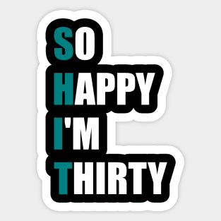 30th Birthday Sticker